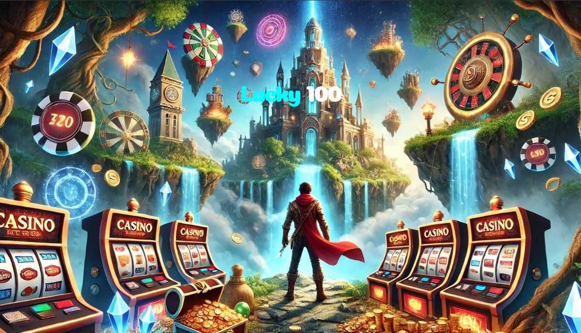 Lucky 100 casino presented on mobile device in Pakistan with slots and live games